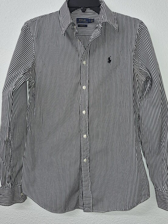 Polo Ralph Lauren Tops - Polo by Ralph Lauren Black & White Vertical Stripe Button-Up Shirt
